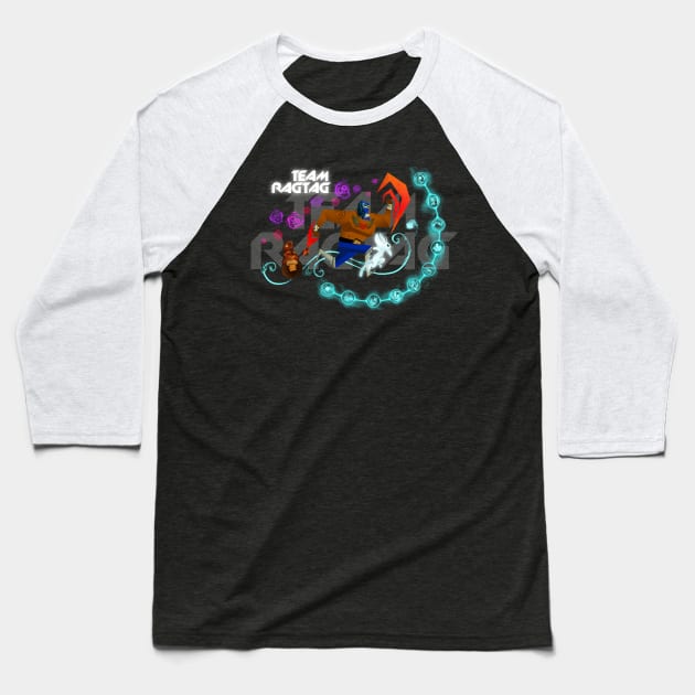 Team Ragtag Speed Run Mashup Baseball T-Shirt by Ragtagriot